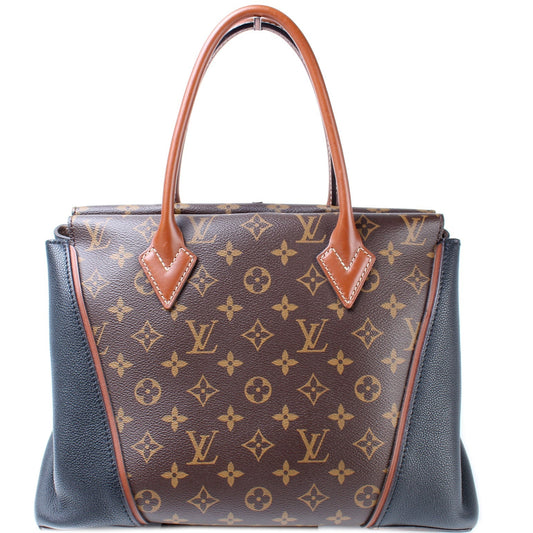 Louis Vuitton W Monogram Leather Tote Bag