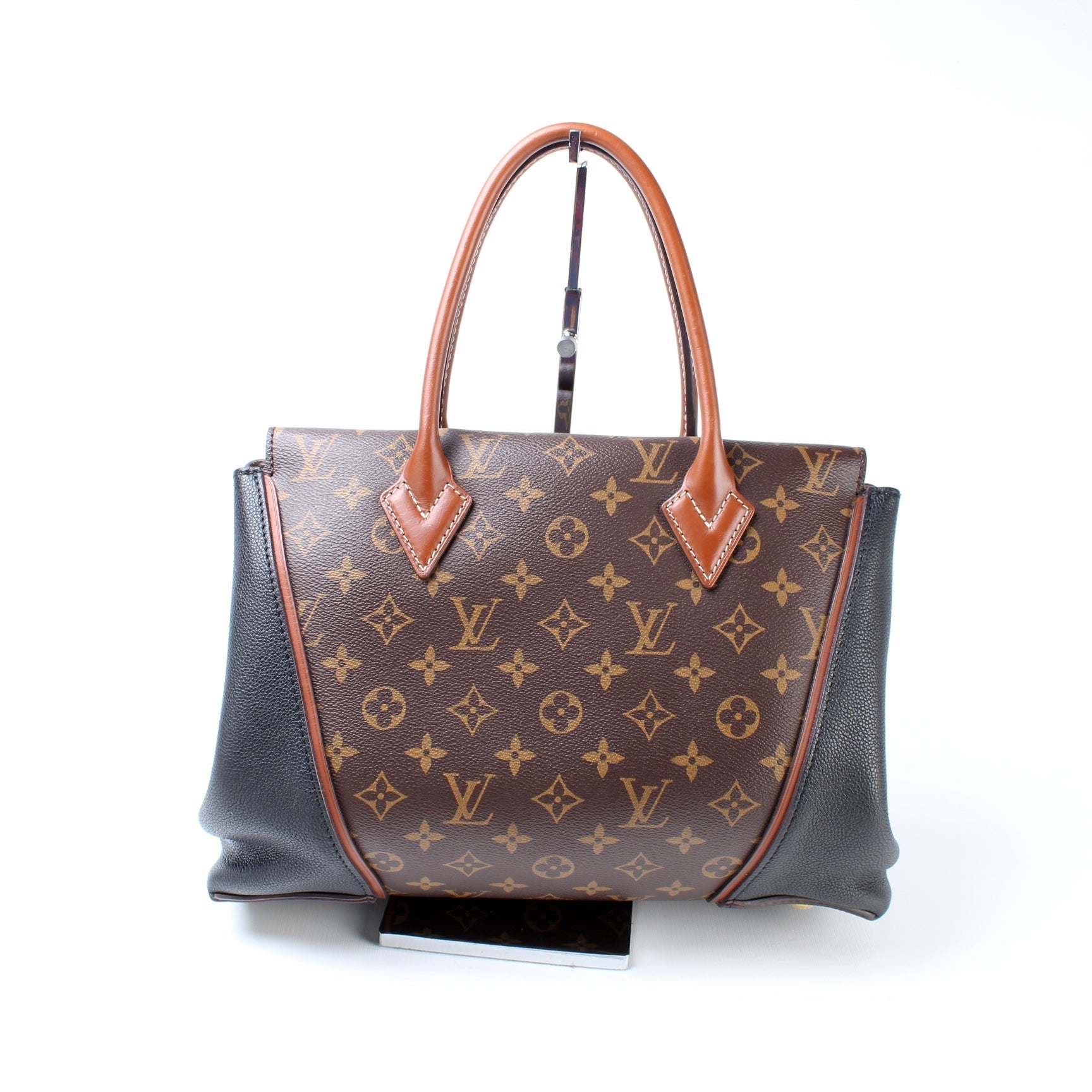 Louis Vuitton W Monogram Leather Tote Bag