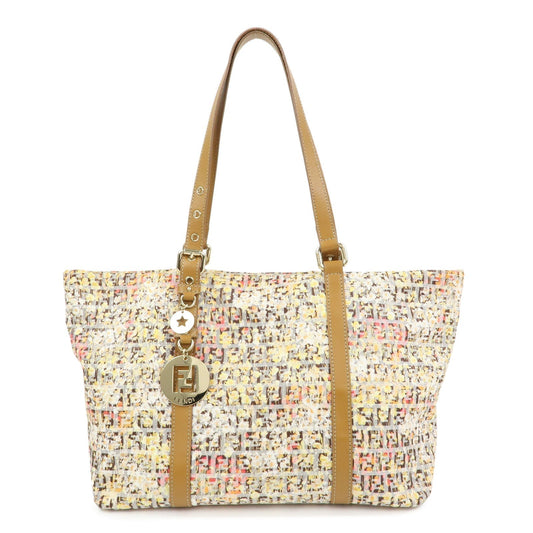 Tote Bag Zucchino Flower Print Hand Bag Leather Canvas