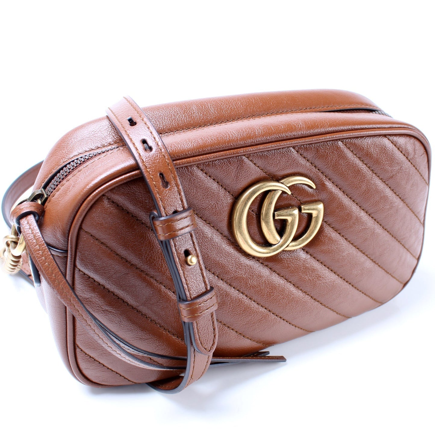 Gucci Marmont Camera Leather Small Crossbody Bag Bag 24
