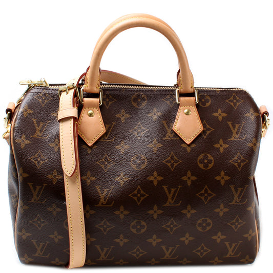 Louis Vuitton Speedy 30 Bandouliere Monogram Handbag Monogram 25
