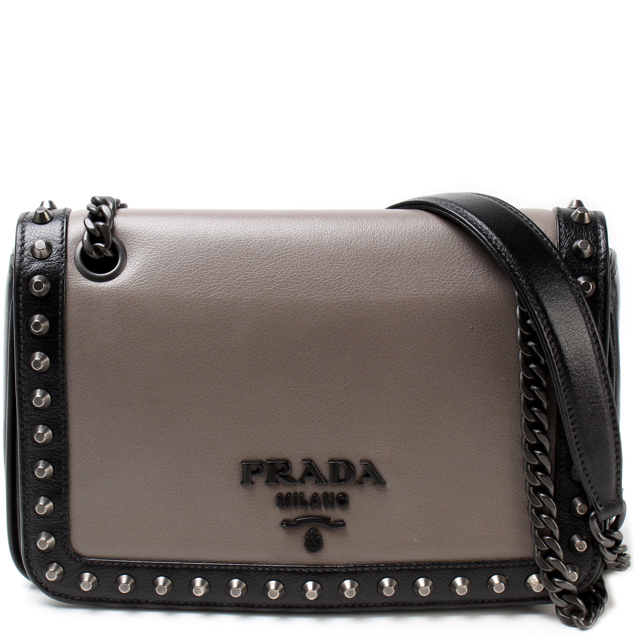 Prada Pattina Glace Calfskin Bag Travel Bag