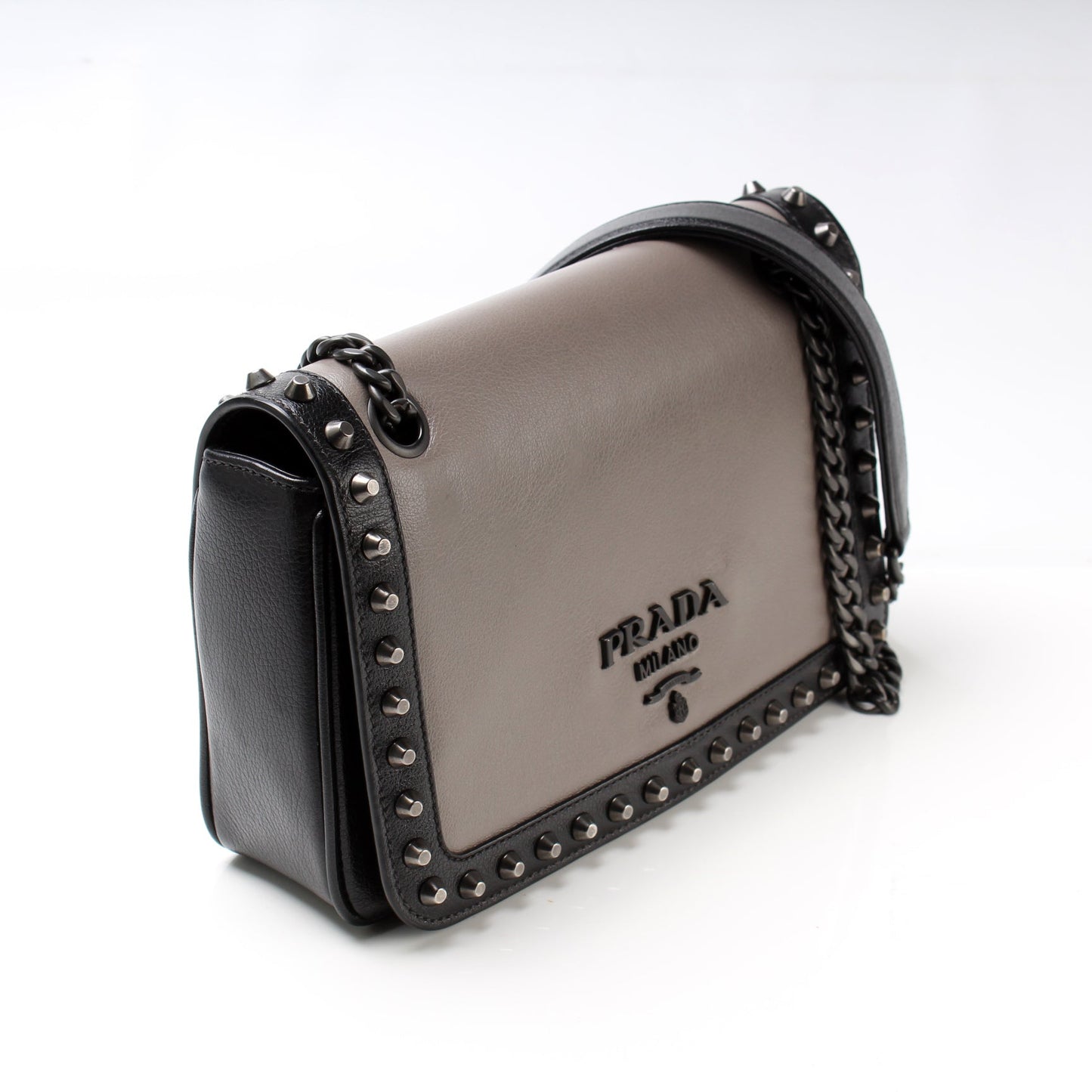 Prada Pattina Glace Calfskin Bag Travel Bag