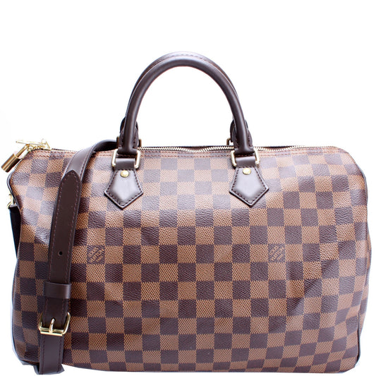 Louis Vuitton Speedy 30 Bandouliere Ebene Damier Handbag Ebene 8