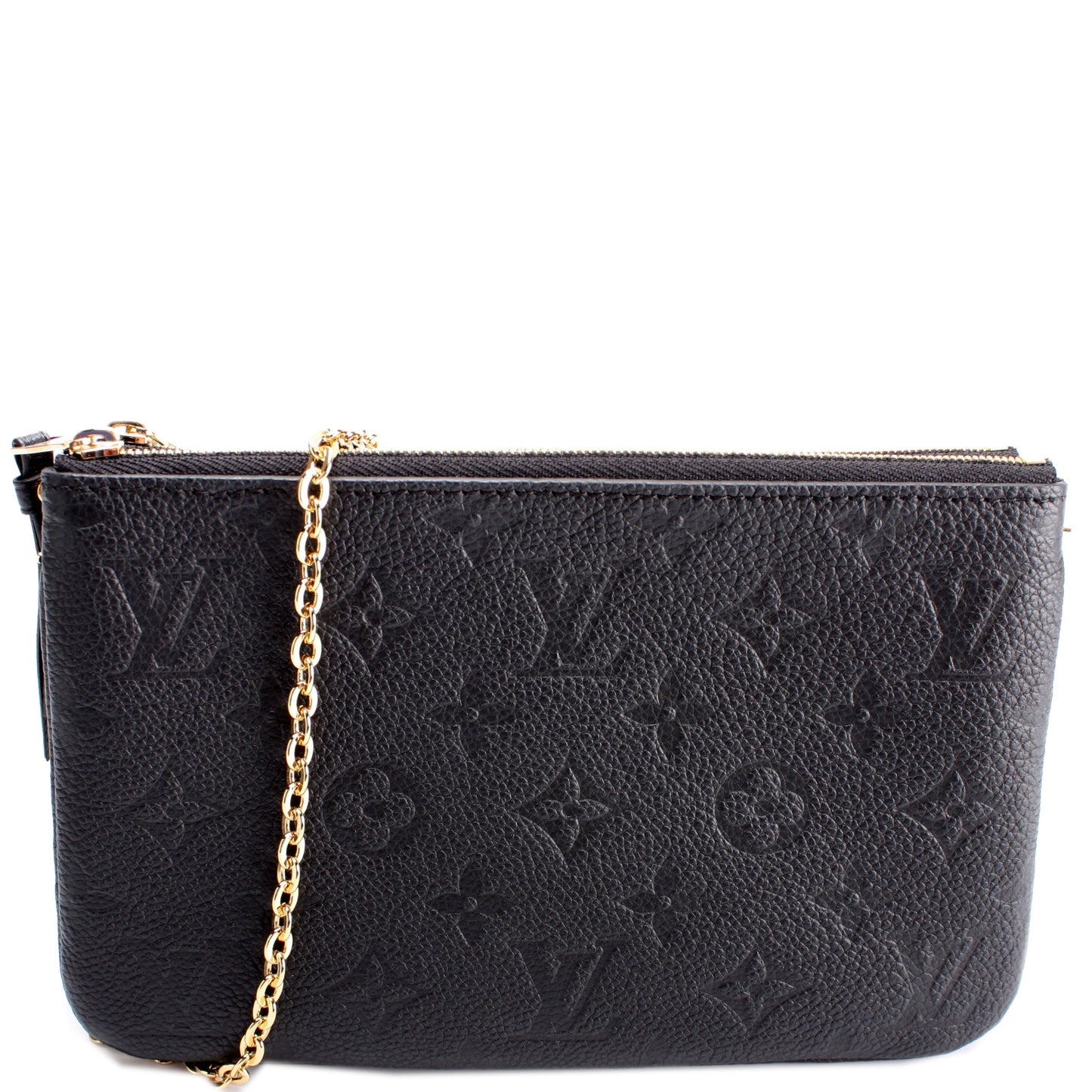 Louis Vuitton Double Zip Pochette Empreinte Clutch Bag Pochette Empreinte