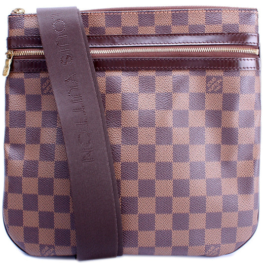 Louis Vuitton Pochette Bosphore Ebene Damier Clutch Bag Ebene 15