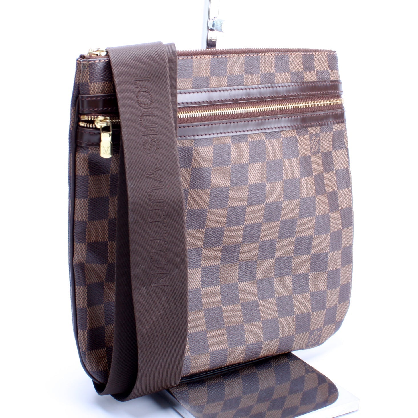 Louis Vuitton Pochette Bosphore Ebene Damier Clutch Bag Ebene 14
