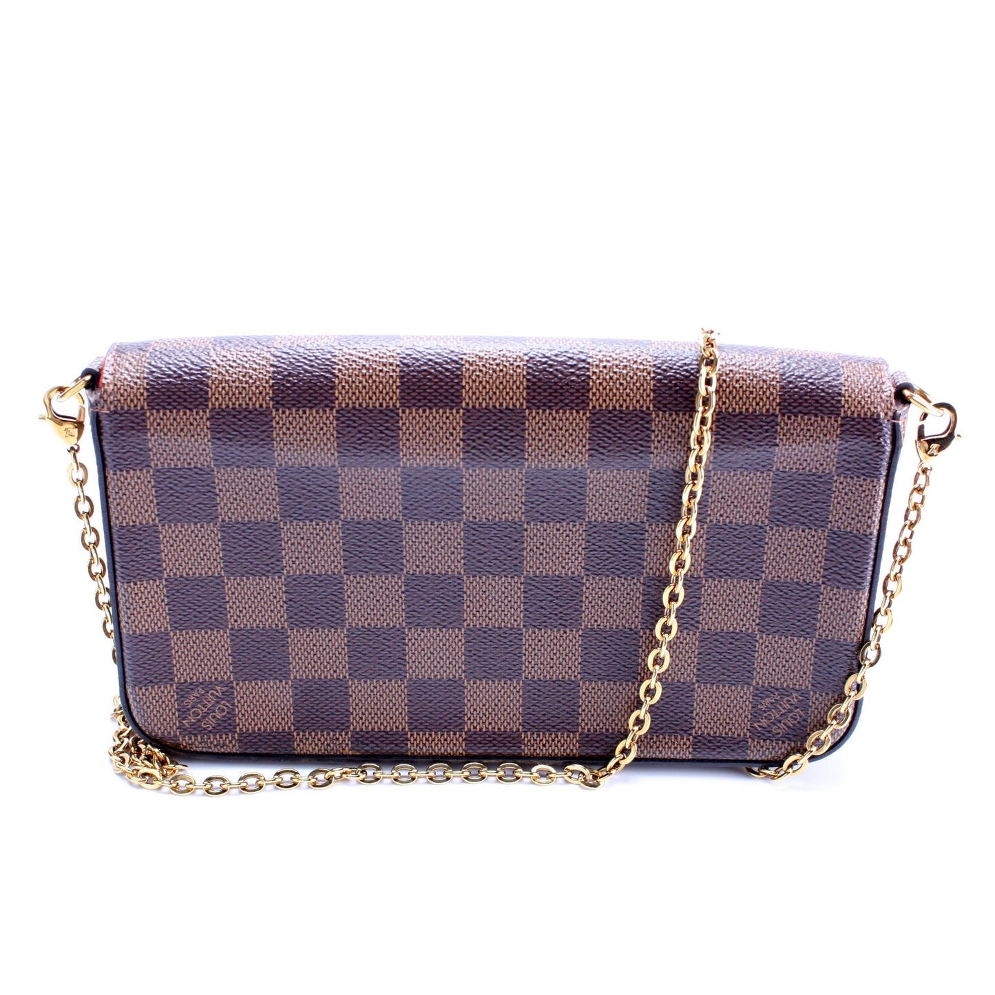Louis Vuitton Pochette Felicie Ebene Damier Clutch Bag Ebene 2
