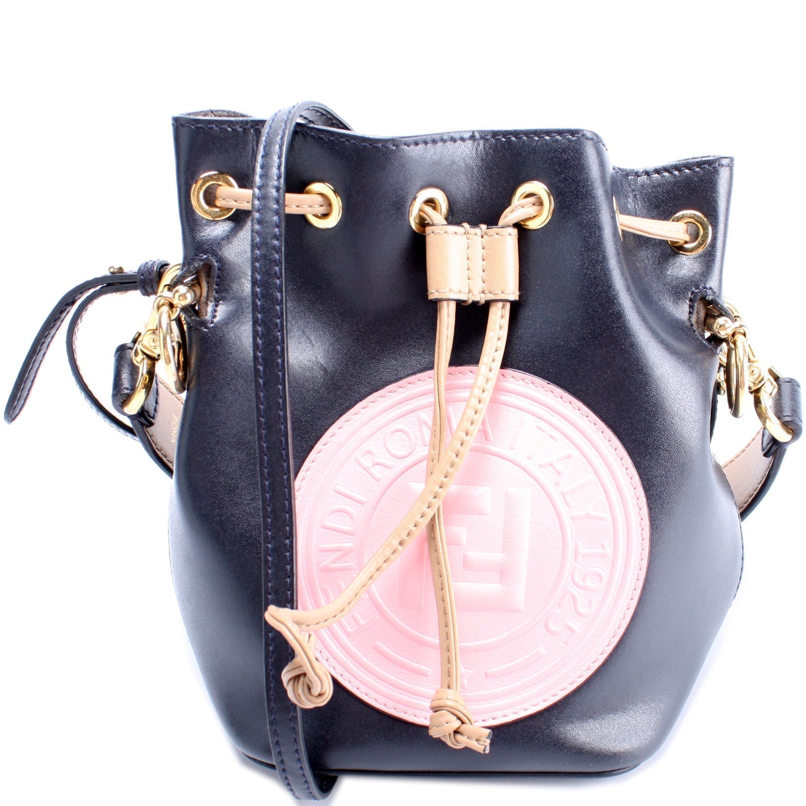 Fendi Mon Tresor Bag Leather Mini Bucket Bucket Bag