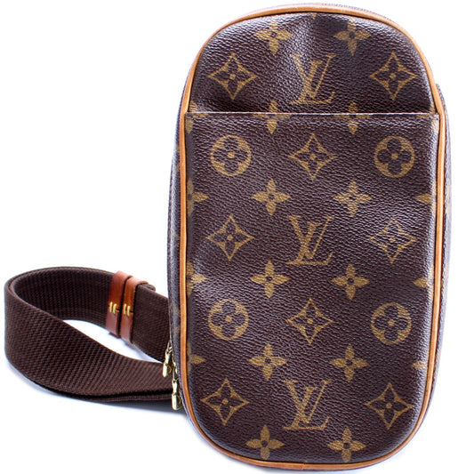 Louis Vuitton Pochette Gange Monogram Clutch Bag Monogram 1