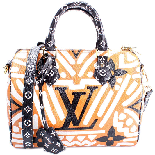 Louis Vuitton Speedy 25 Bandouliere Giant Crafty Monogram Handbag