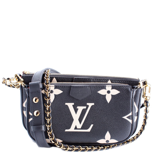 Louis Vuitton Multi Pochette Bicolor Empreinte Clutch Bag