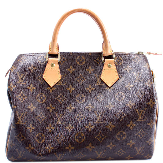 Louis Vuitton Speedy 30 Monogram Handbag Monogram 80
