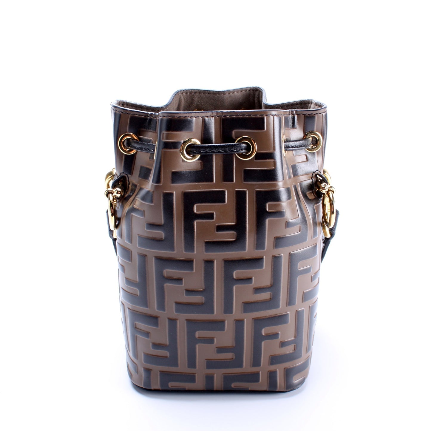 Fendi Mon Tresor Ff Bag Leather Mini Bucket Bucket Bag