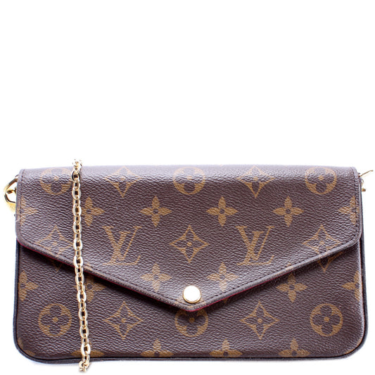 Louis Vuitton Pochette Felicie Monogram Clutch Bag Monogram 64