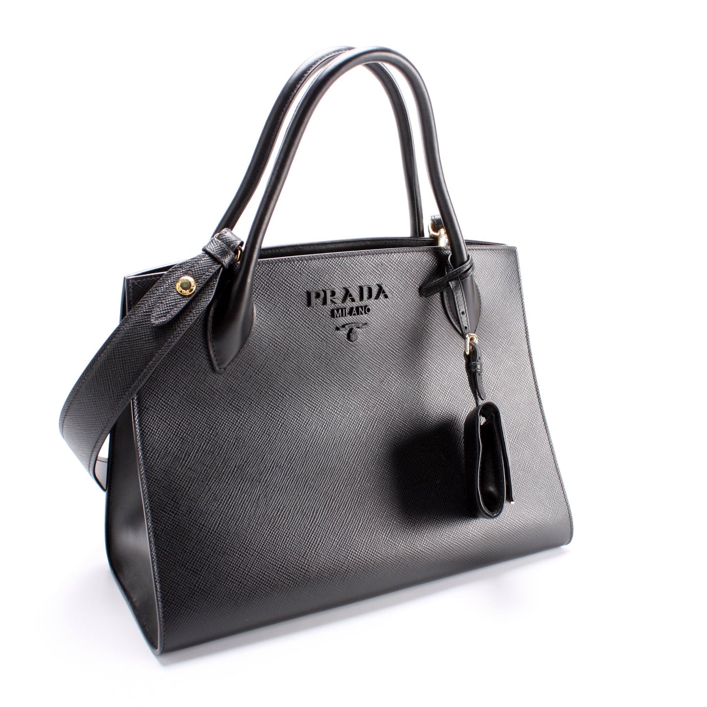 Prada Monochrome Saffiano Tote Bag Medium