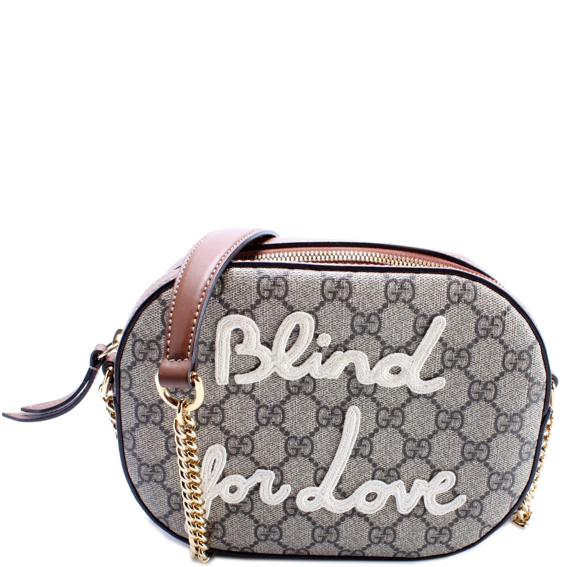 Gucci GG Supreme 'Blind Love' Mini Chain Travel Bag