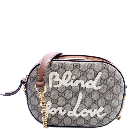 Gucci GG Supreme 'Blind Love' Mini Chain Travel Bag