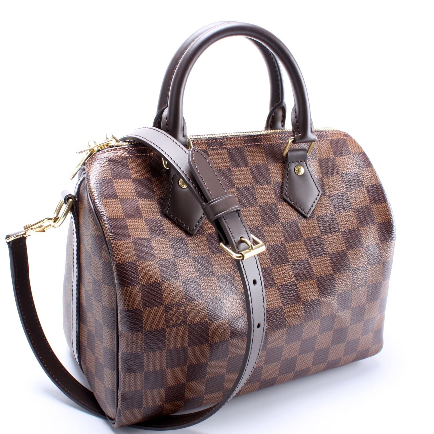 Louis Vuitton Speedy 25 Bandouliere Ebene Damier Handbag Ebene 8