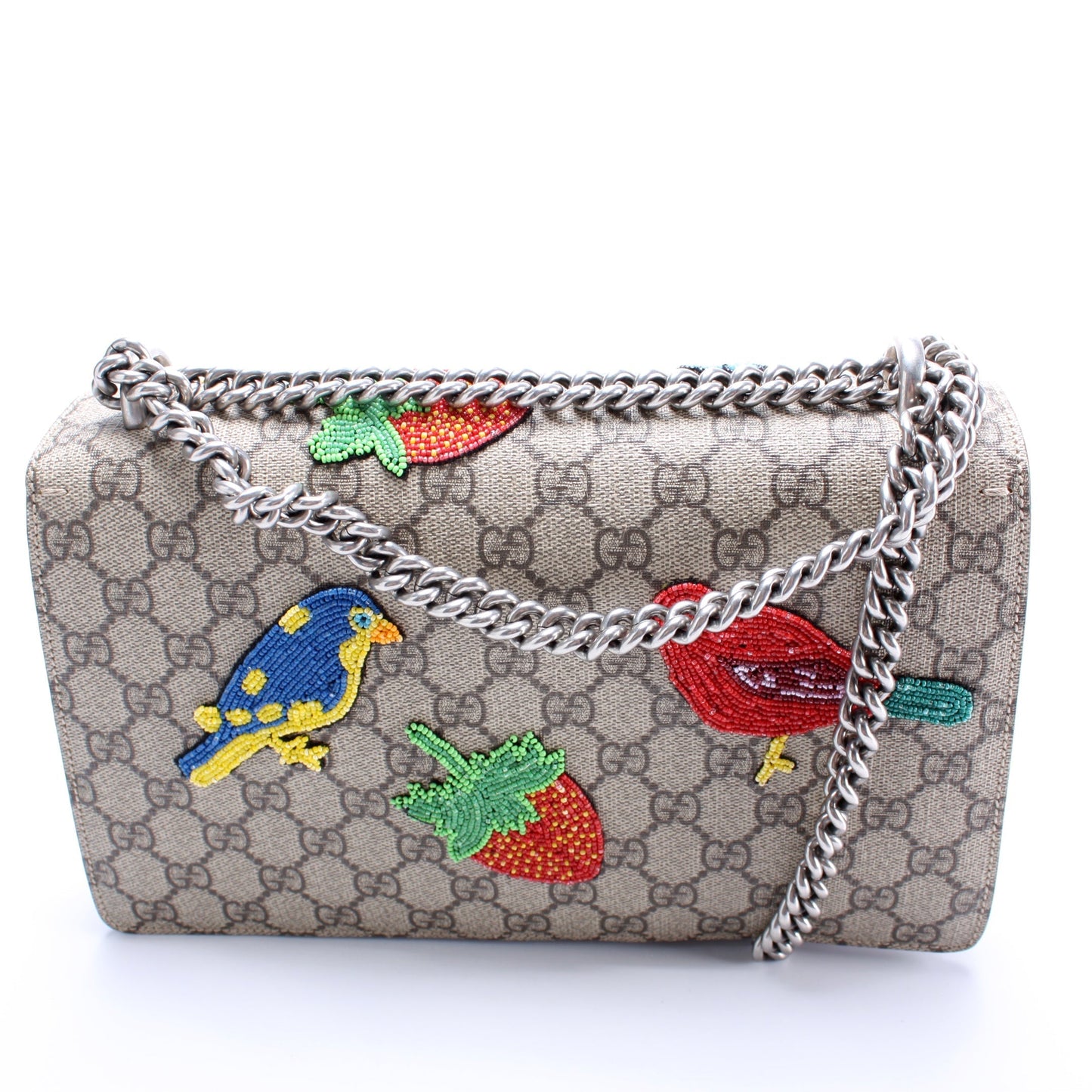 Gucci Dionysus GG Bead Embellished Small Shoulder Bag