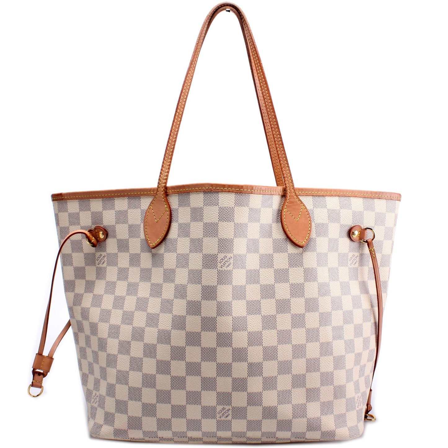 Louis Vuitton Neverfull MM Azur Damier Tote Bag Azur 92