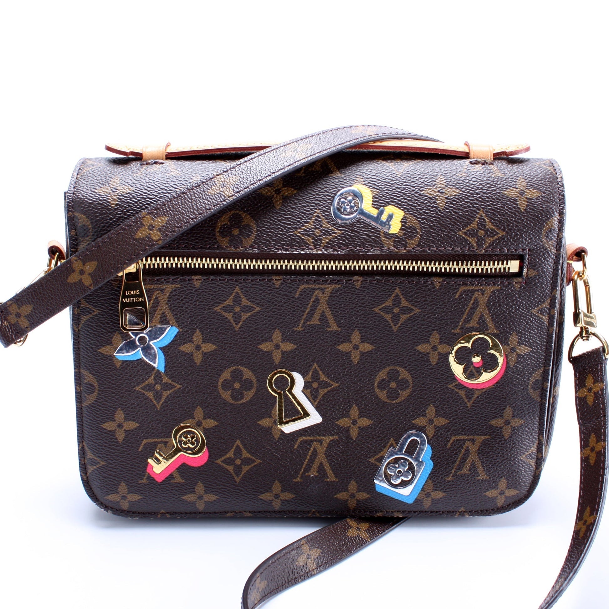 Louis Vuitton Pochette Metis Lovelock Monogram Clutch Bag