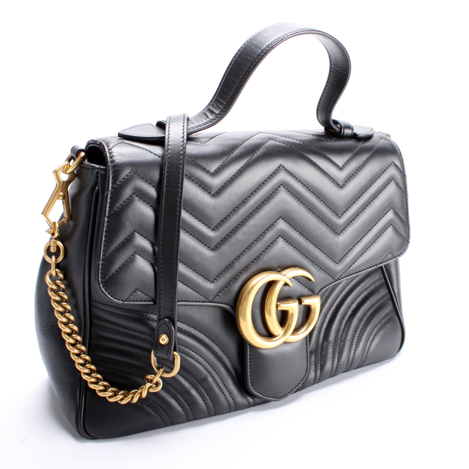 Gucci Marmont Medium Top Handle Travel Bag Medium 2