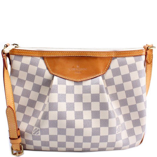 Louis Vuitton Siracusa Azur PM Damier Handbag Azur 6