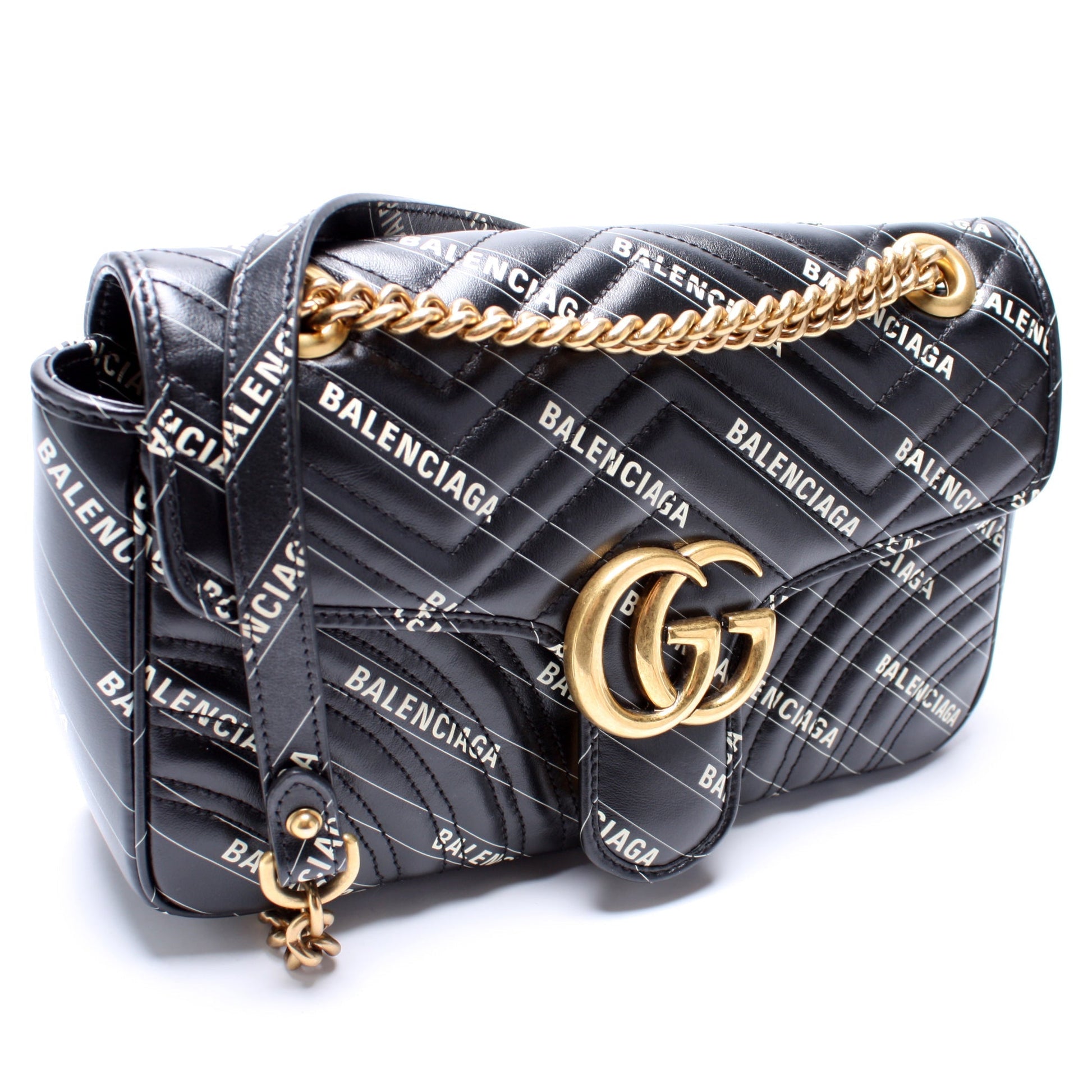 Gucci X Balenciaga GG Marmont Small Shoulder Bag