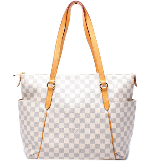Louis Vuitton Totally Azur MM Damier Handbag Azur 6