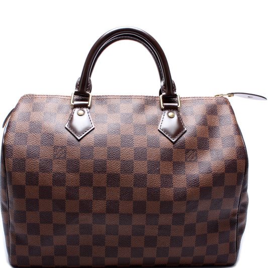 Louis Vuitton Speedy 30 Ebene Damier Handbag Ebene 40
