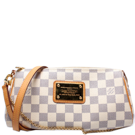 Louis Vuitton Eva Azur Damier Clutch Bag Azur 16