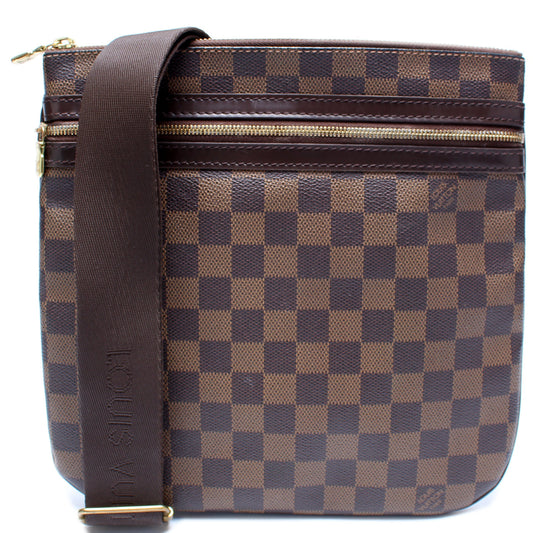 Louis Vuitton Pochette Bosphore Ebene Damier Clutch Bag Ebene 16
