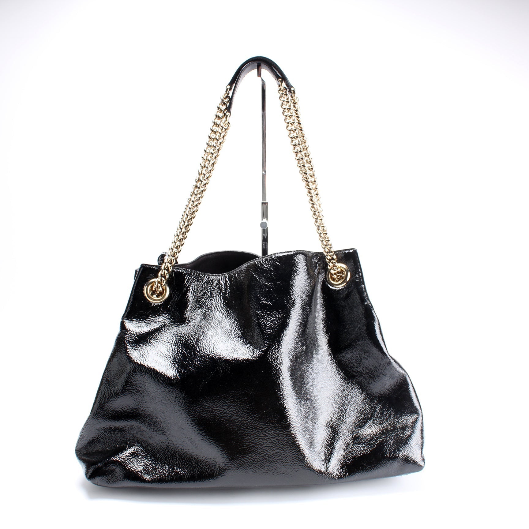 Gucci Soho Leather Patent Medium Shoulder Bag