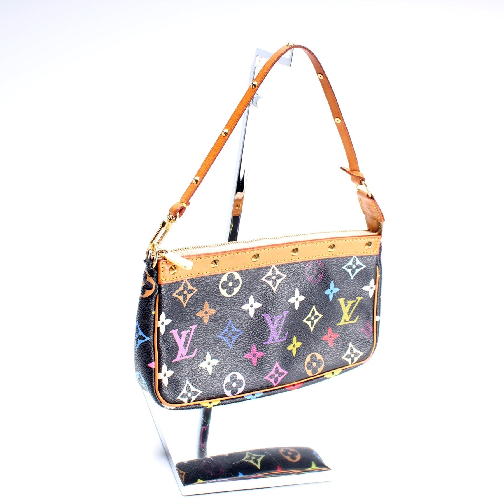 Louis Vuitton Pochette Accessories Monogram Multicolor Clutch Bag