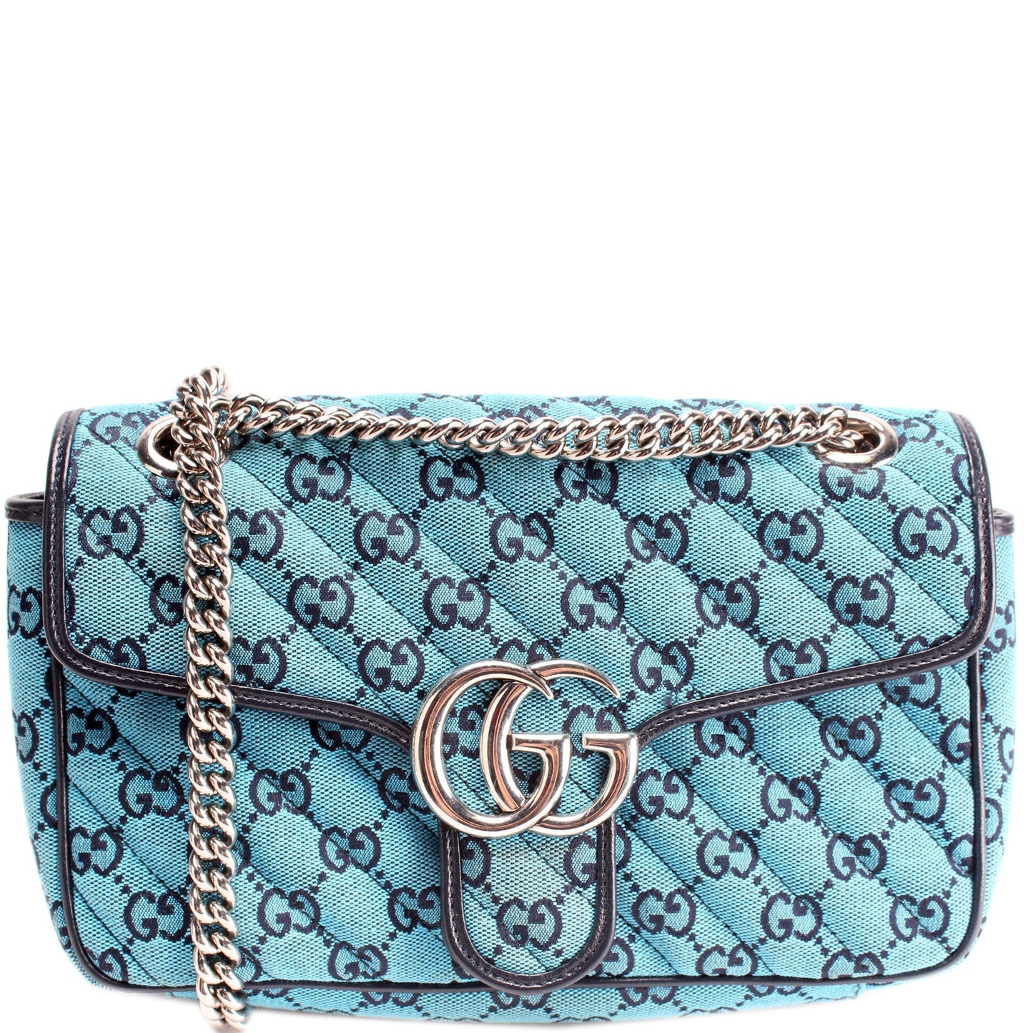Gucci Marmont Quilted Canvas Small Flap Shoulder Bag