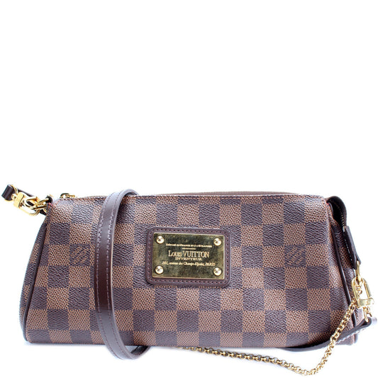 Louis Vuitton Eva Ebene Damier Clutch Bag Ebene 33