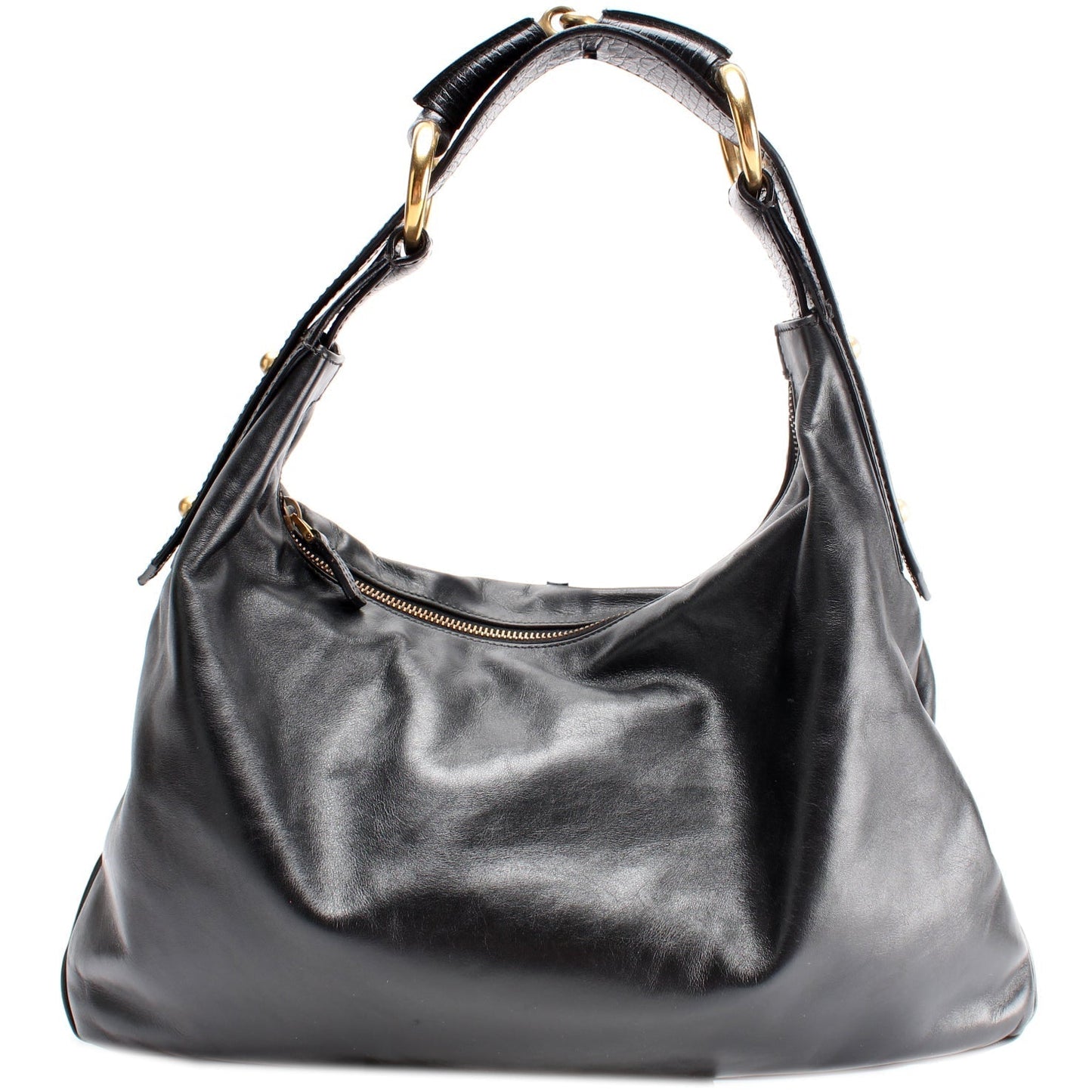 Gucci Horsebit Leather Shoulder Bag Hobo 4