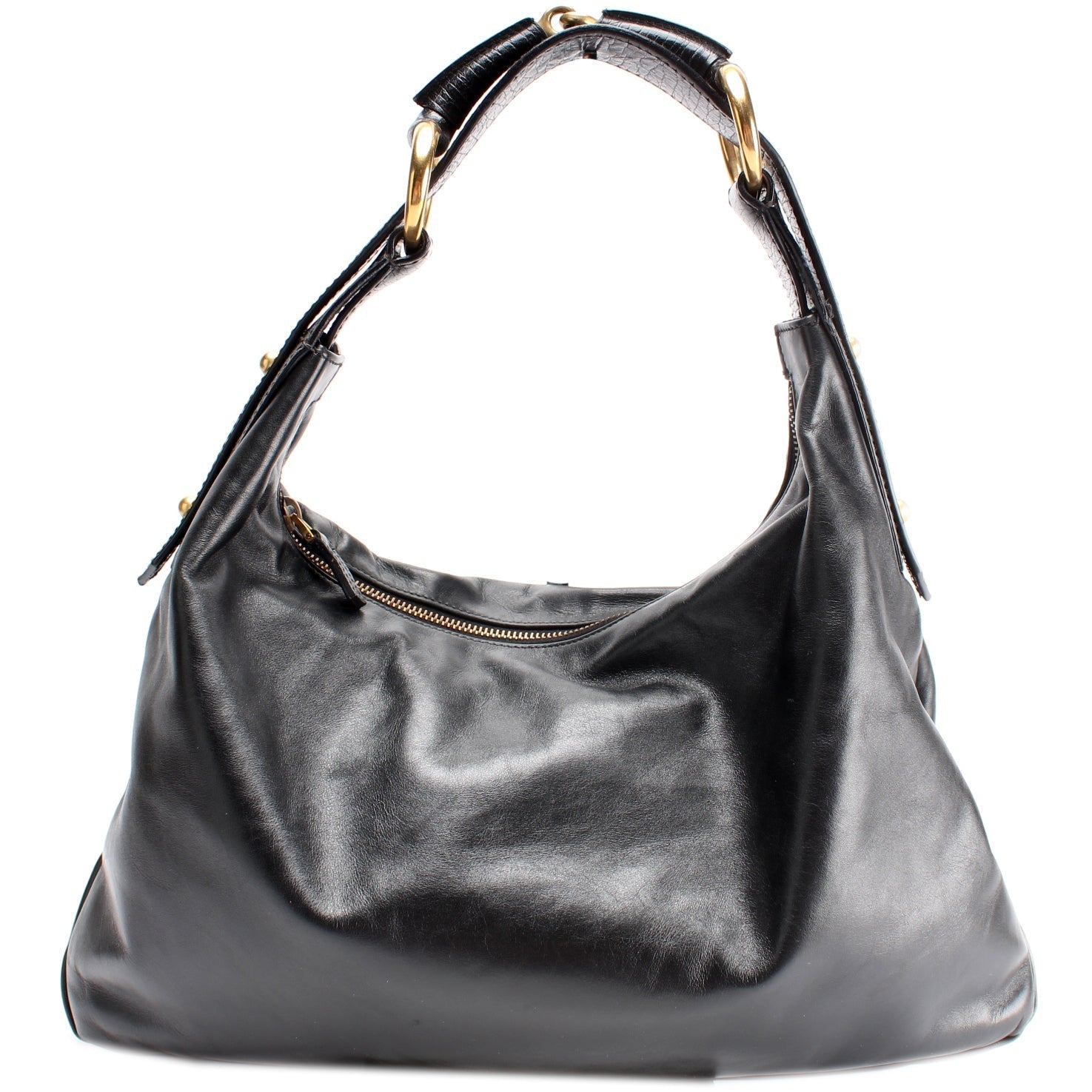 Gucci Horsebit Leather Shoulder Bag Hobo 4
