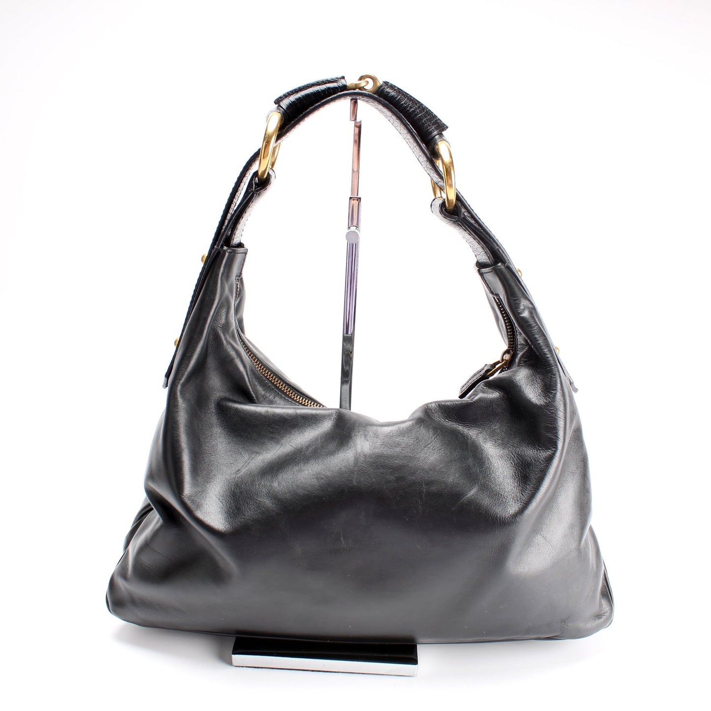 Gucci Horsebit Leather Shoulder Bag Hobo 4