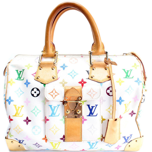 Louis Vuitton Speedy 30 Monogram Multicolor Handbag Monogram 6