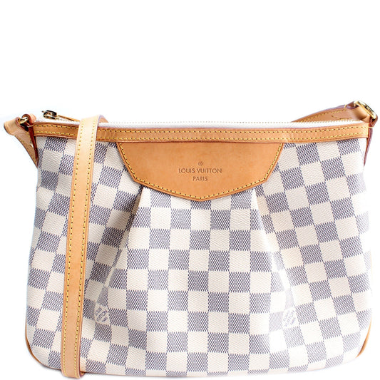 Louis Vuitton Siracusa Azur PM Damier Handbag Azur 5