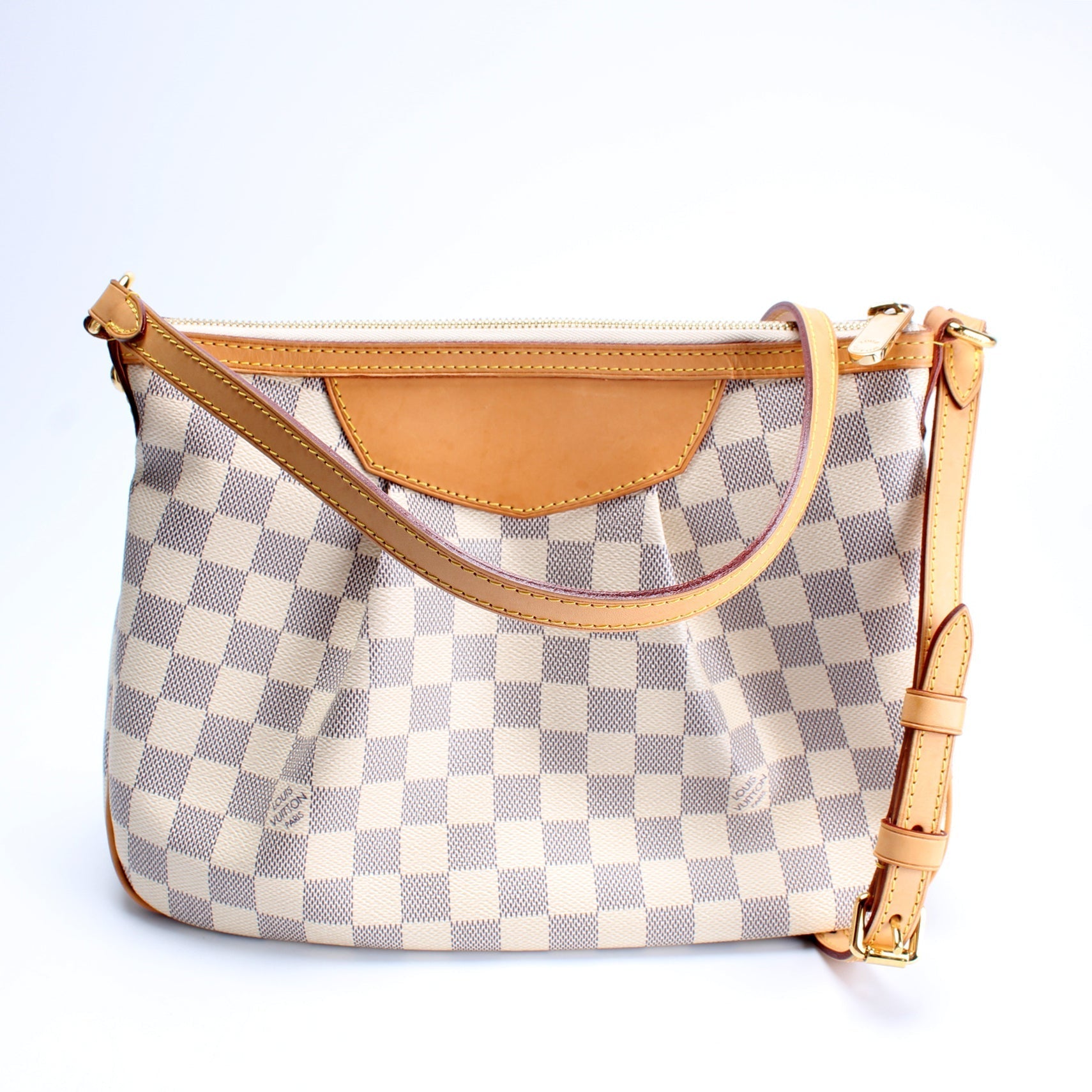 Louis Vuitton Siracusa Azur PM Damier Handbag Azur 5