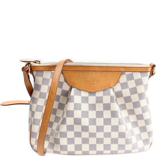 Louis Vuitton Siracusa Azur PM Damier Handbag Azur 8