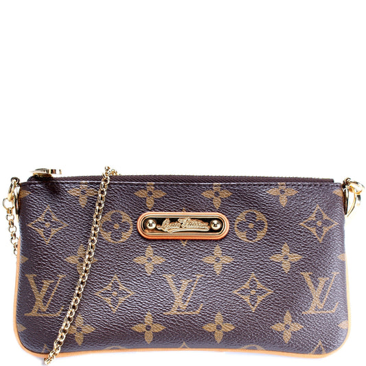Louis Vuitton Pochette Milla MM Monogram Clutch Bag