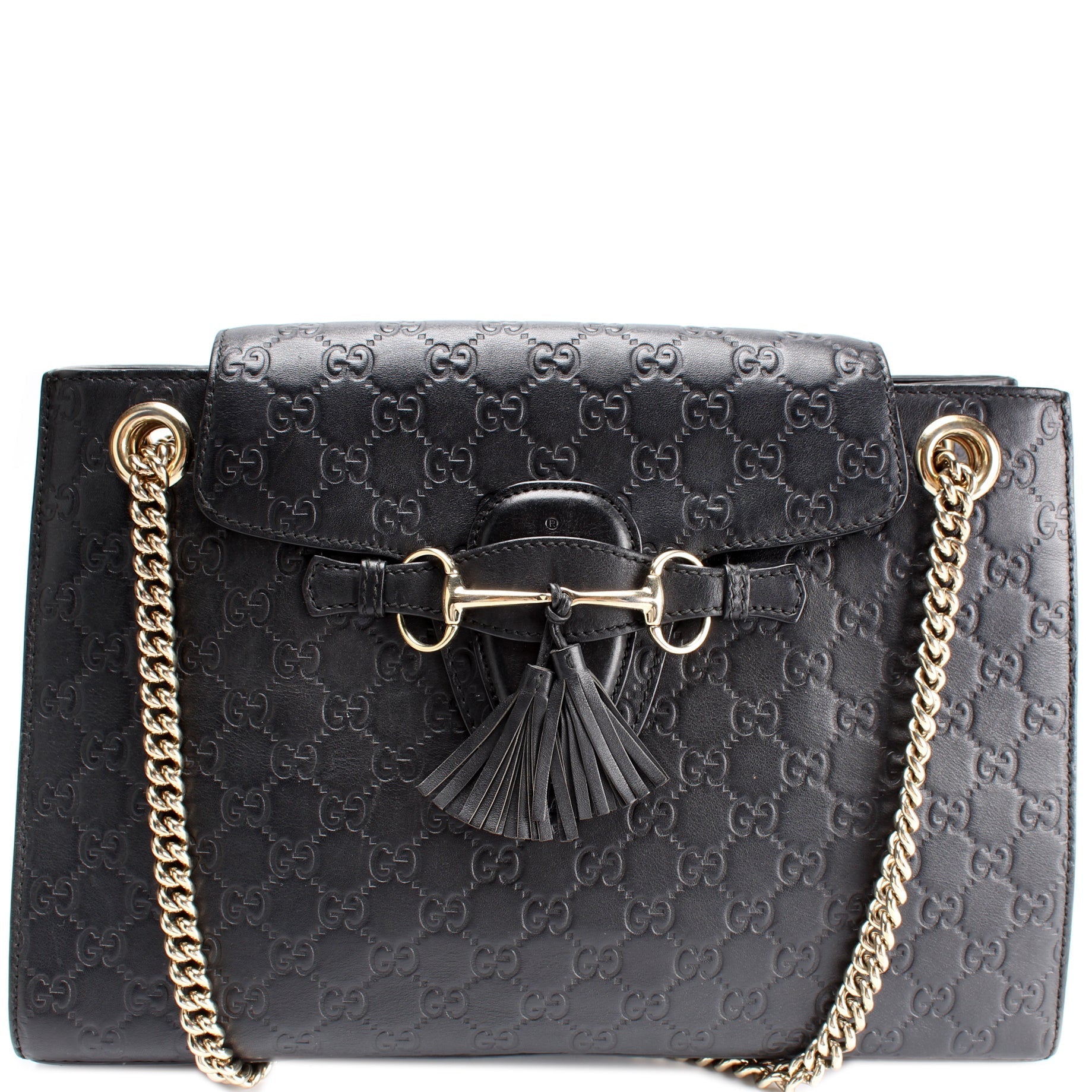 Gucci GG Emilie Canvas Chain Shoulder Bag