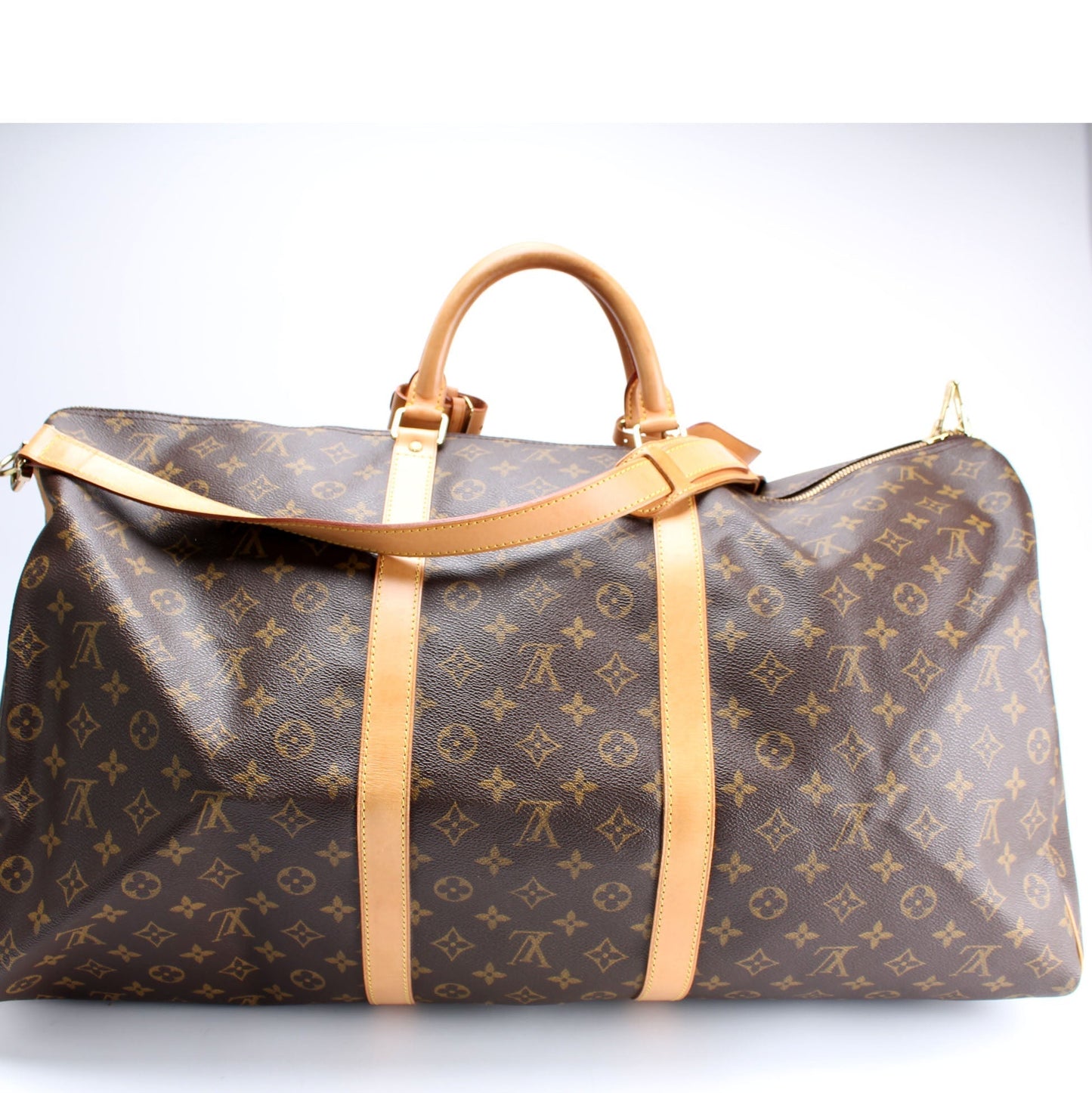 Louis Vuitton Keepall 60 Bandouliere Monogram Travel Bag Monogram 39