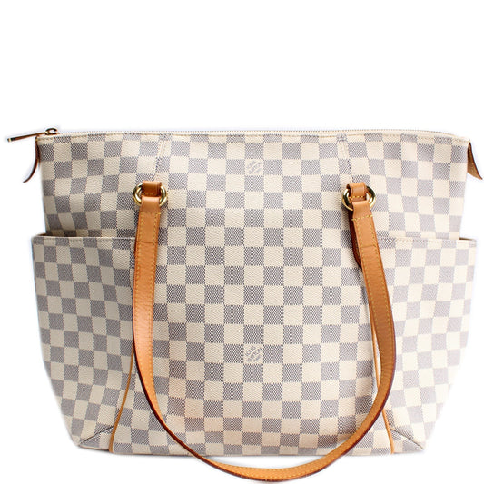 Louis Vuitton Totally Azur MM Damier Handbag Azur 10