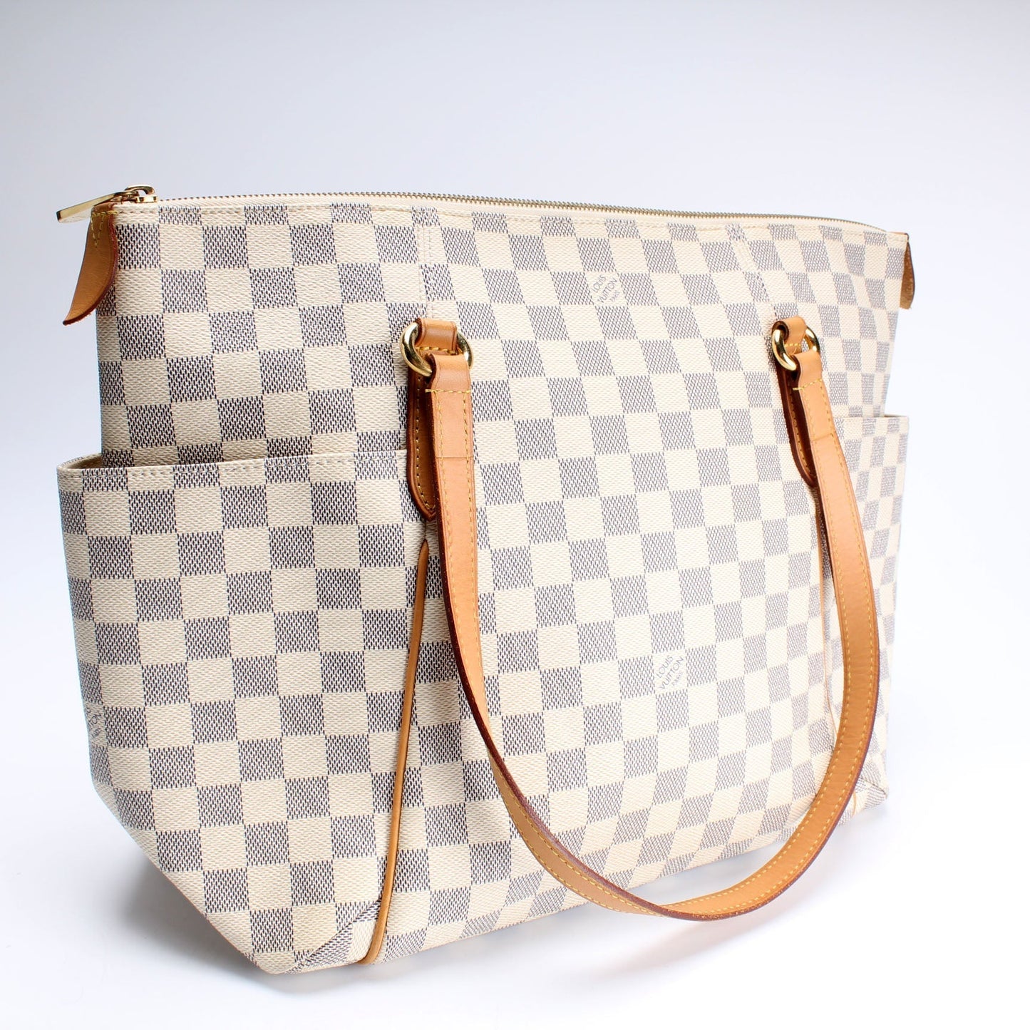Louis Vuitton Totally Azur MM Damier Handbag Azur 10