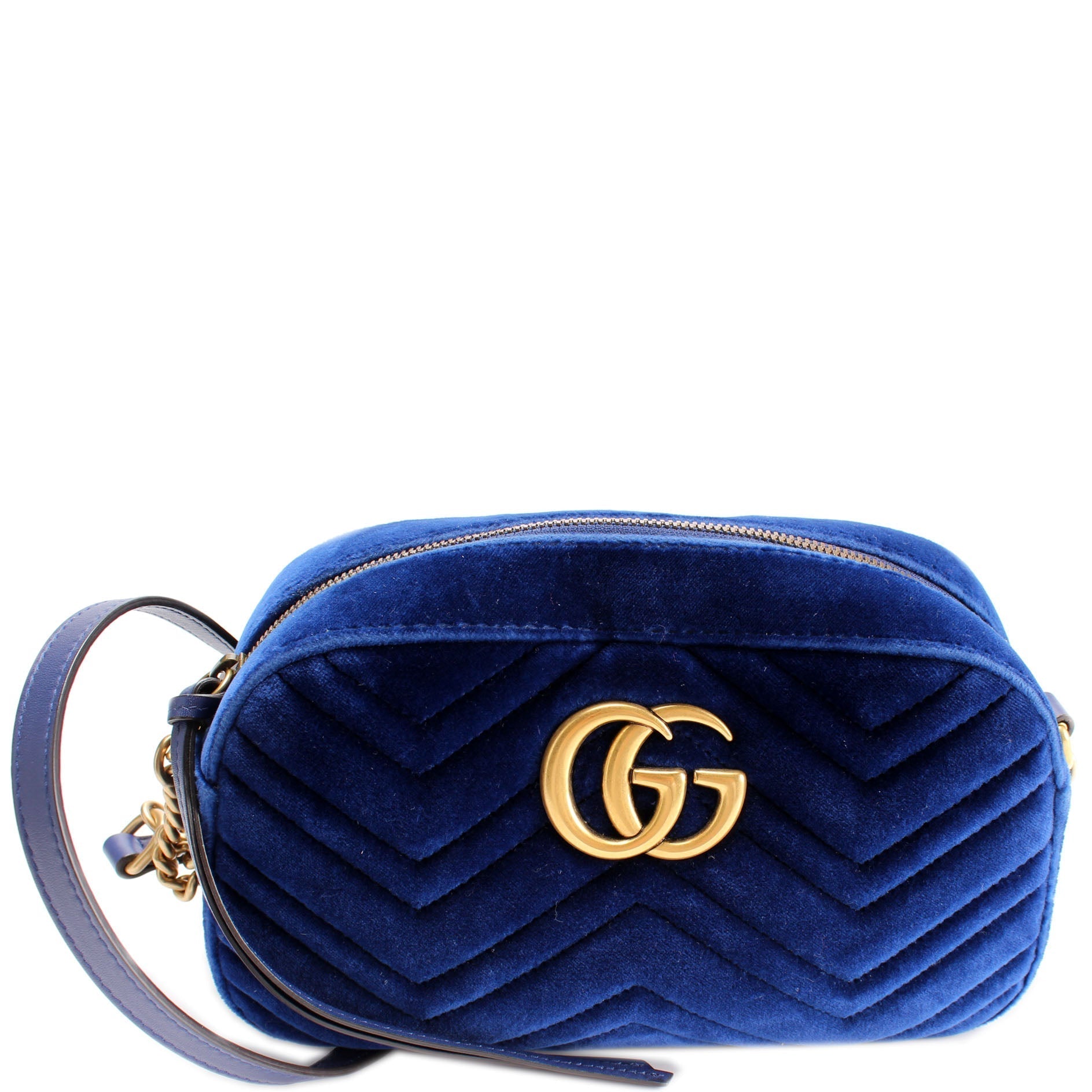 Gucci Marmont Velvet Camera Small Crossbody Bag